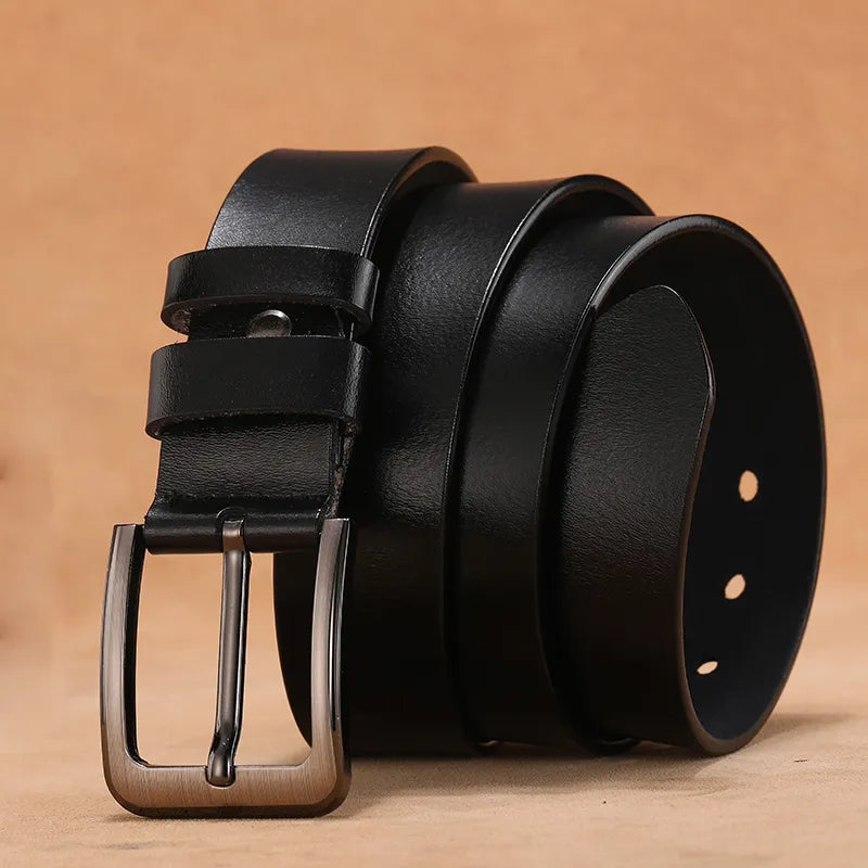 110 120 130 140 150 160 170cm Plus Size Men Belts High Quality Genuine Leather LONG Large Pin Buckle Male Belts Waist for Mens