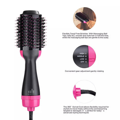 Three-in-One Hair Comb Artifact - Multi-Functional Automatic Straightener