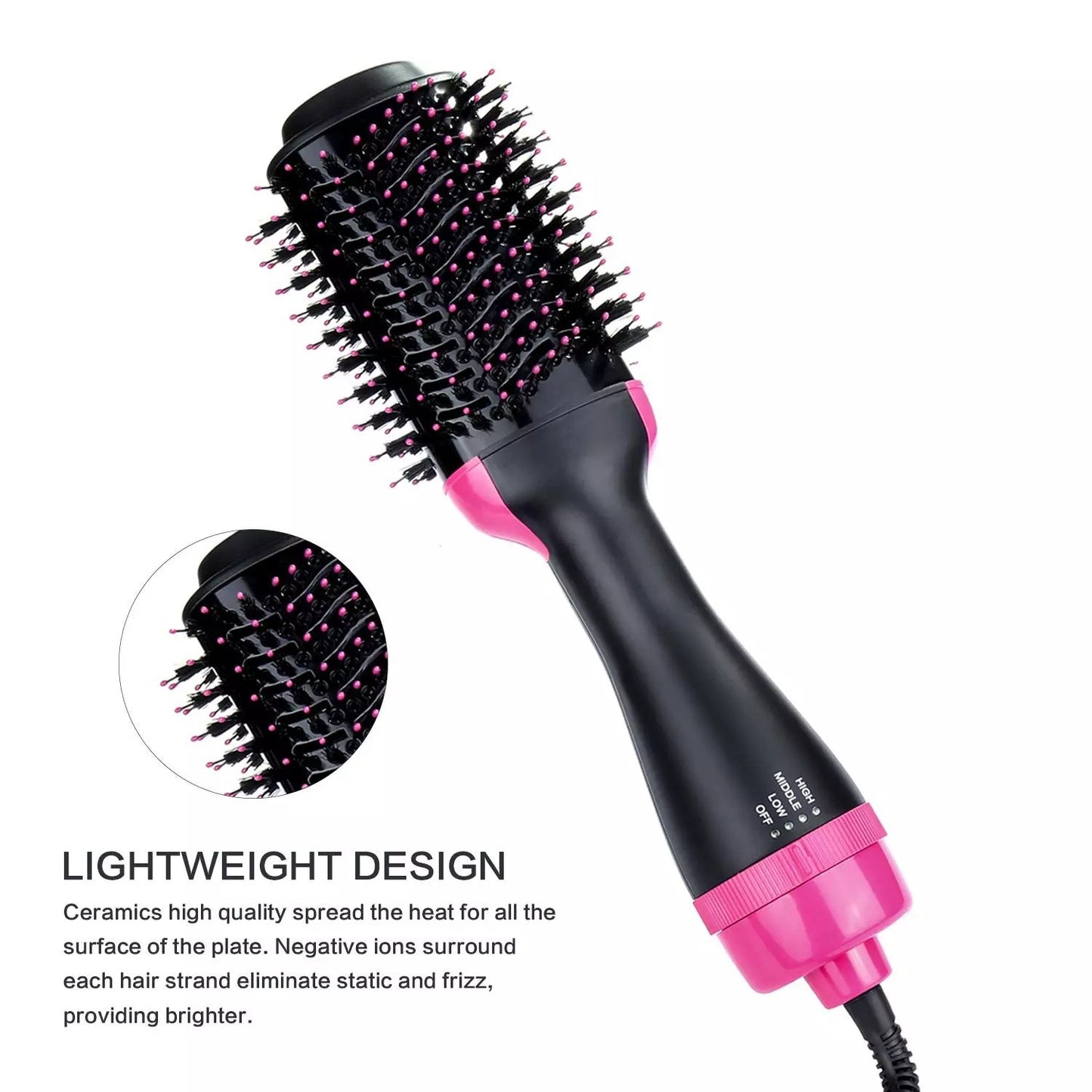 Three-in-One Hair Comb Artifact - Multi-Functional Automatic Straightener