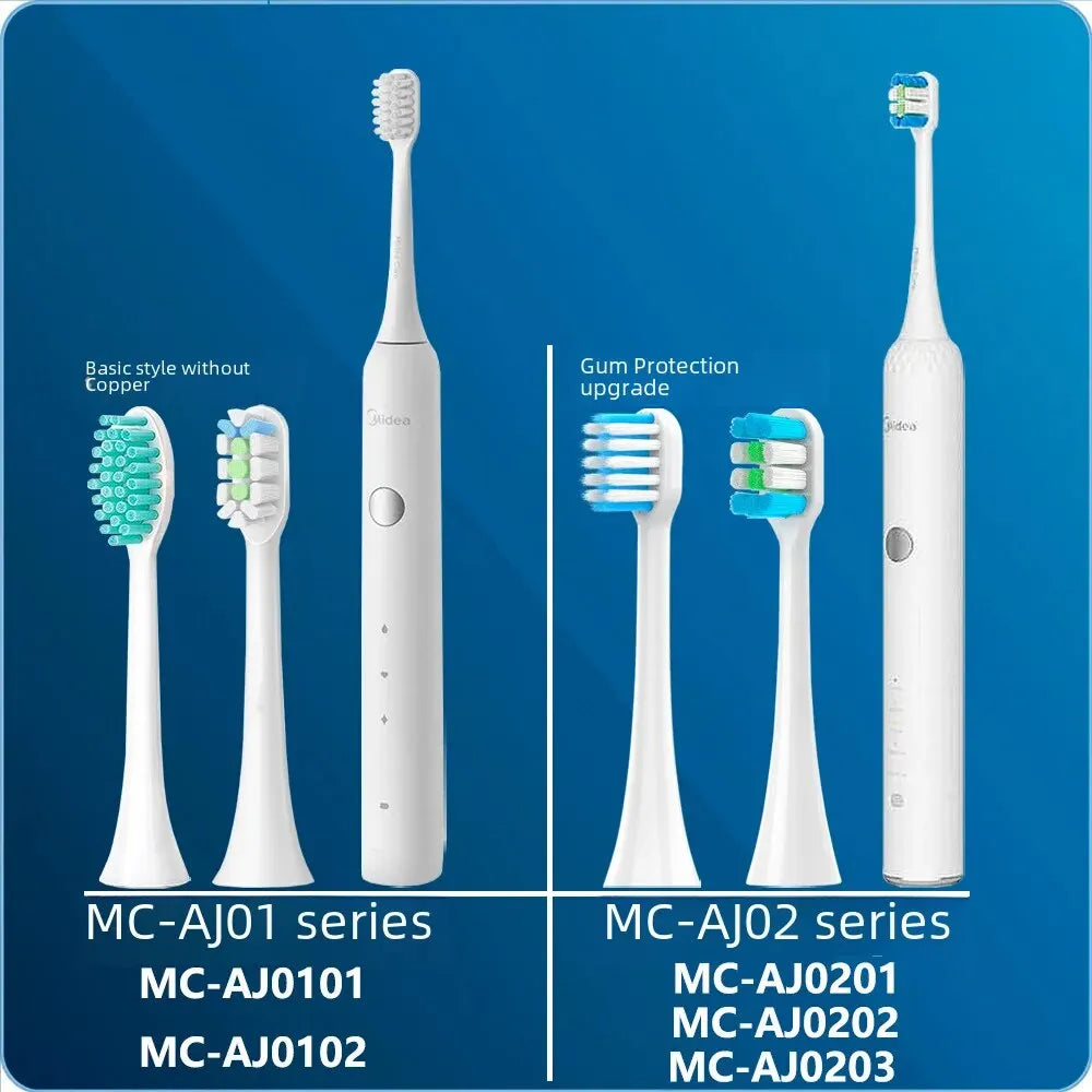 0.009kg Electric Toothbrush Head Mc-aj01/02 Series White Soft Bristles Black Capsule Aj02 Series White Pink Black