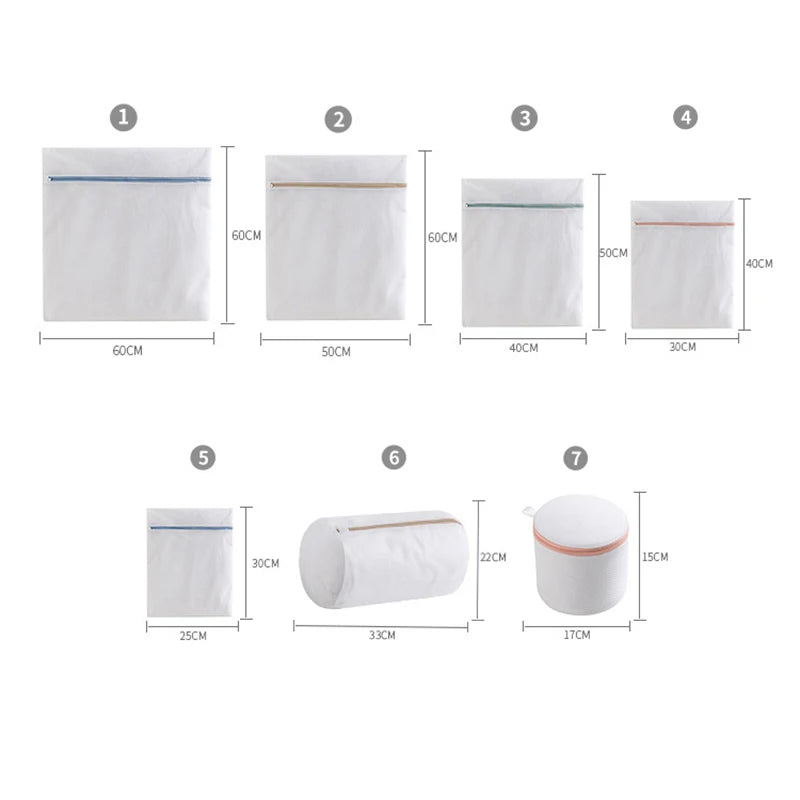 1 Set Mesh Laundry Bags for Home Clothes Washing Machine Socks Underwear Bra Bed Sheet Clothes Storage Mesh Net Filter Wash Bag