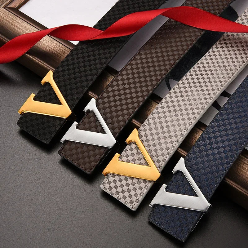 2023 High Quality Luxury Brand Designer Belts Automatic Buckle Men