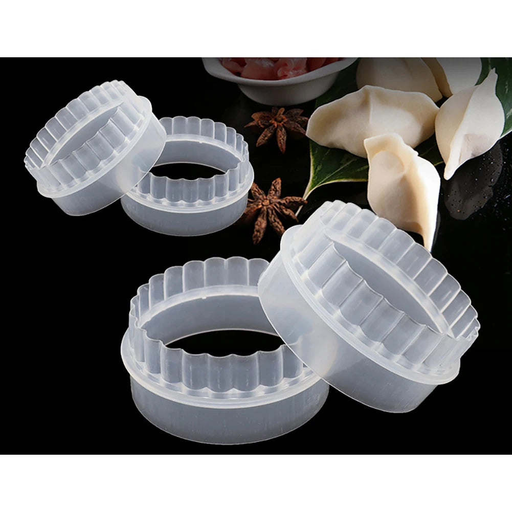 1-3Pcs Round Shaped Dough Cutting Tool Kitchen Gadgets Plastic Dumplings Cutter Portable Dumplings Wrappers Molds Kitchen